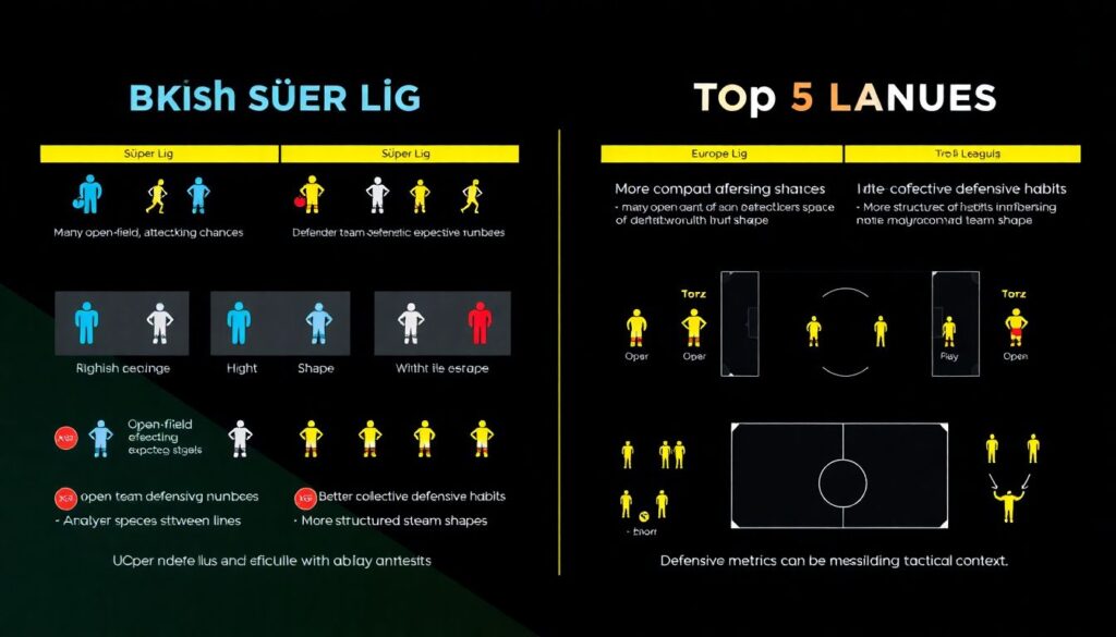 Comparing Tactical Cultures: Süper Lig vs Top 5 European Leagues - иллюстрация